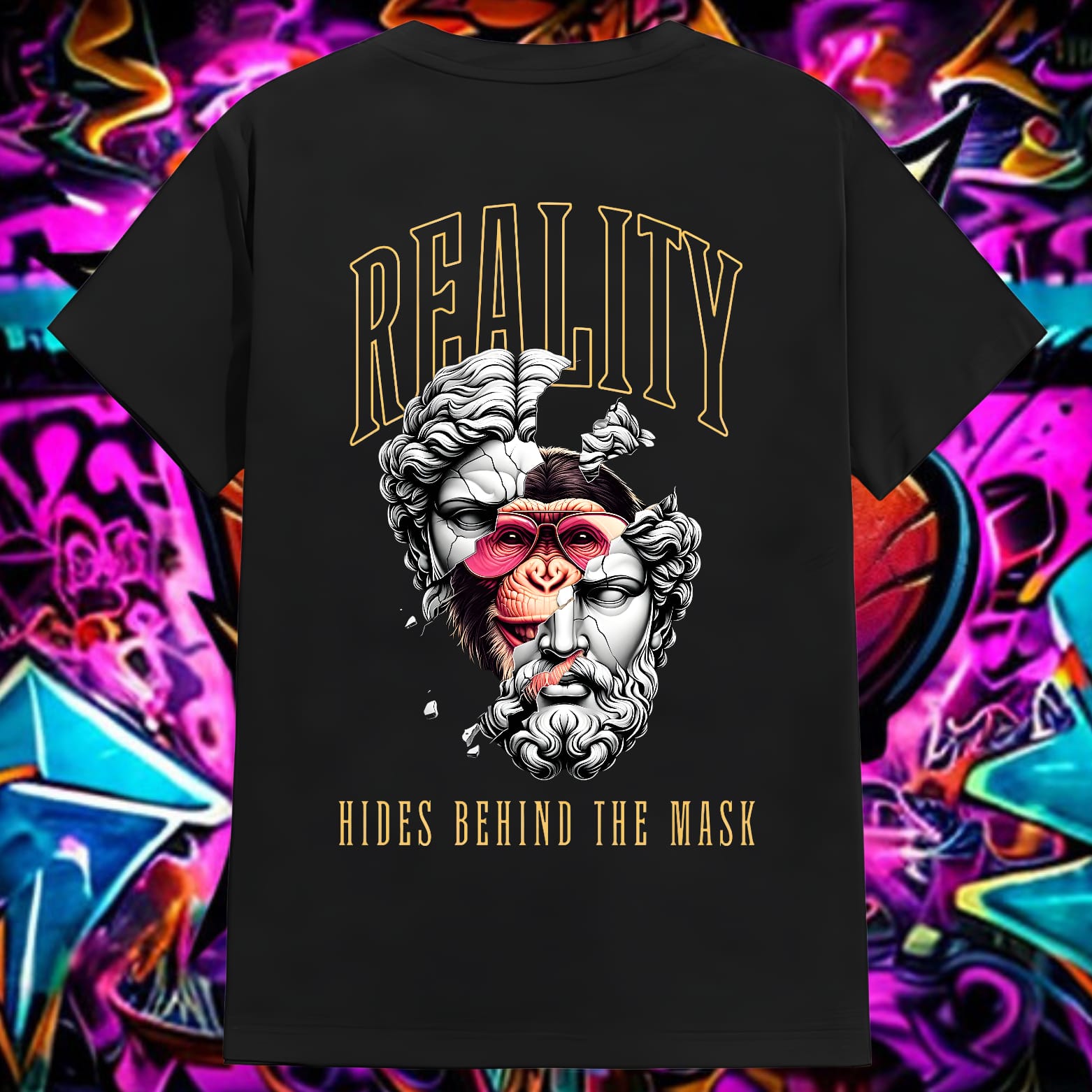 "REALITY HIDES BEHIND THE MASK"